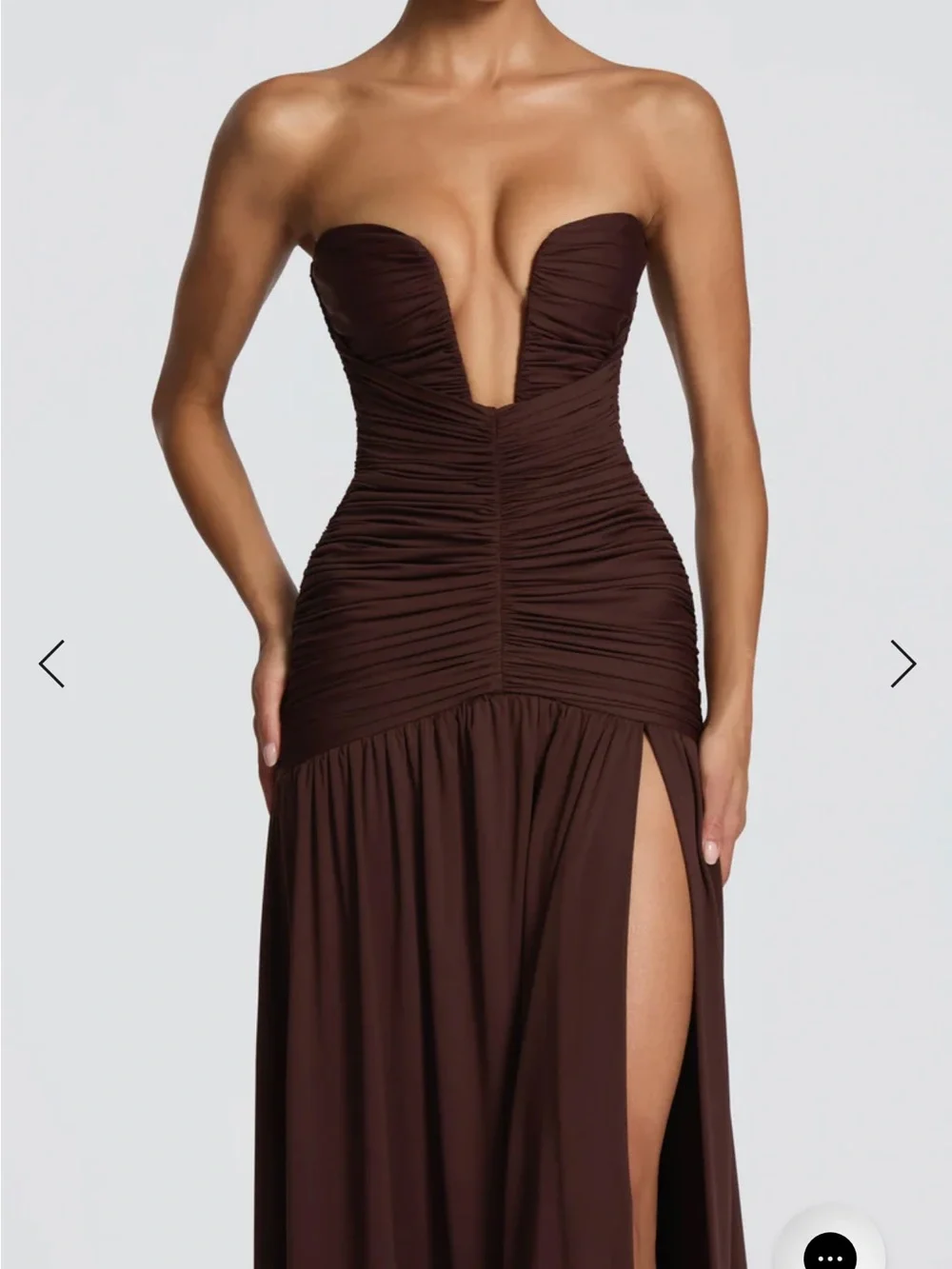 Junia Maxi Dress - Plum Brown